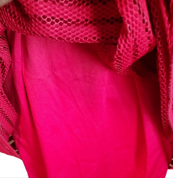 Flower by Charm's Paris Red Striped Mesh Mini Dress - Picture 5 of 8